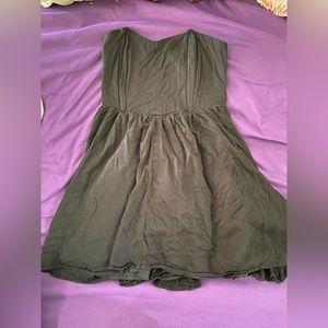 Black corset top short dress